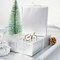 Christmas Wrapping Paper Jumbo Roll with Trim Ribbon 30 Inch X 40 Feet (100 sq. ft. ttl.) Matte Silver Design Perfect for Christmas, Party, Xmas, Holiday Gift Wrap